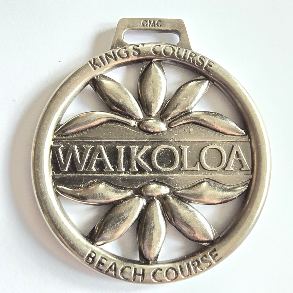 Waikoloa King's Course Beach Course Golf Bag Tag Experience Troon golfer